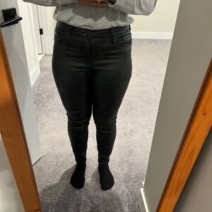 Sts Blue - Black Coated Skinny Leg Pants